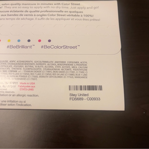 Color Street Easy Peel & Apply Nail Polish Strips NEW (Bundle of 5) - Picture 7 of 13